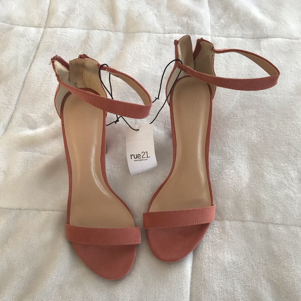 Pink one strap heels